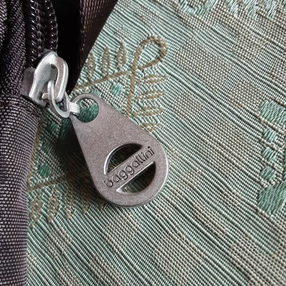 Baggallini NEW Tokyo Mini Brown Leopard Print Zipper Chrome Turn-Lock Crossbody - Picture 11 of 12